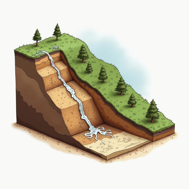 Trượt đất do mất ổn định cục bộ, định nghĩa và dấu hiệu nhận biết ban đầu